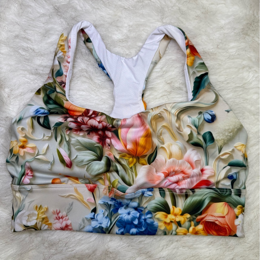 Floral Print Sports Bra